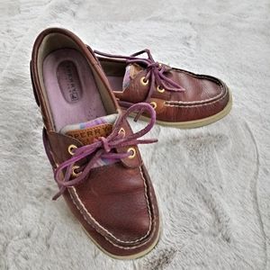 Sperry Women's Topsider Bluefish Size 5.5 Plaid